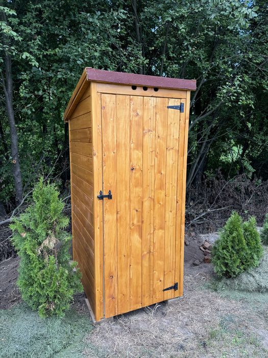 Kibelek WC TOY Toy drewniany działka ogród budowa