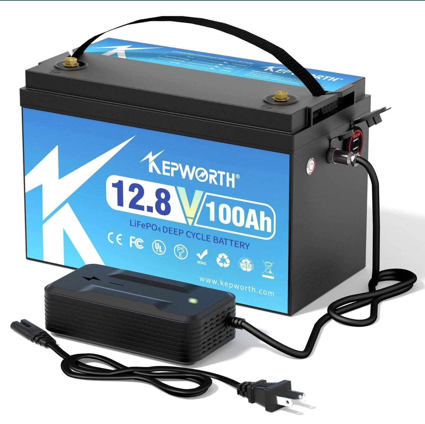 12в/24в 100Ам Акумулятор KEPWORTH LiFePO4