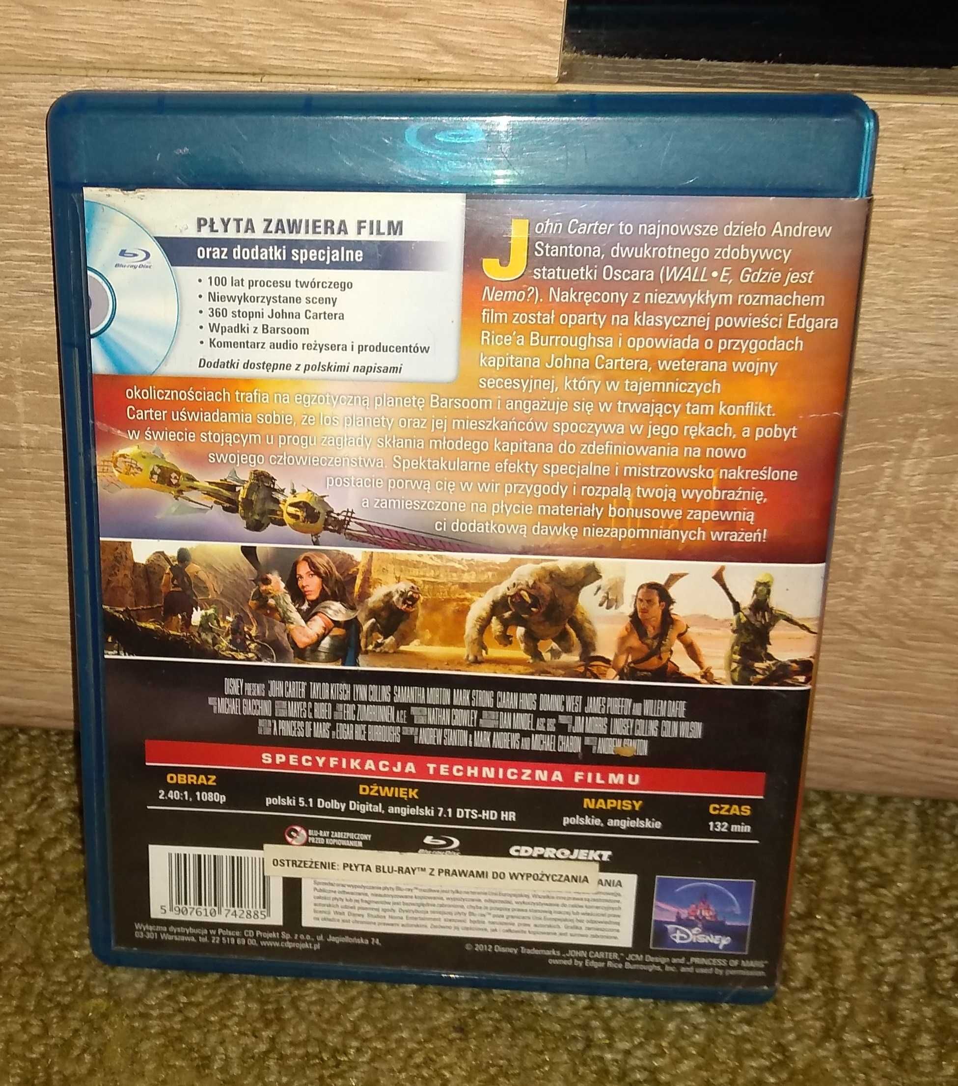 John Carter / Idealna- / Blu-Ray / Lektor PL
