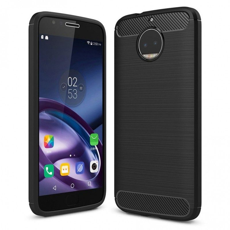 Etui Pancerne Carbon Case Moto G5S Czarny