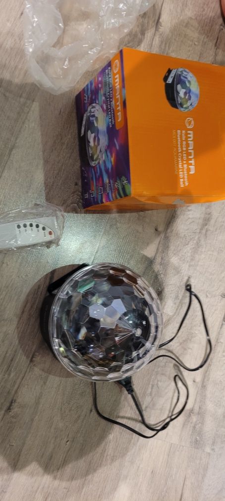 Kula RGB dyskotekowa led bluetooth glosnik