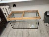 Akwarium 80x40x35 +pokrywa ręcznie robiona