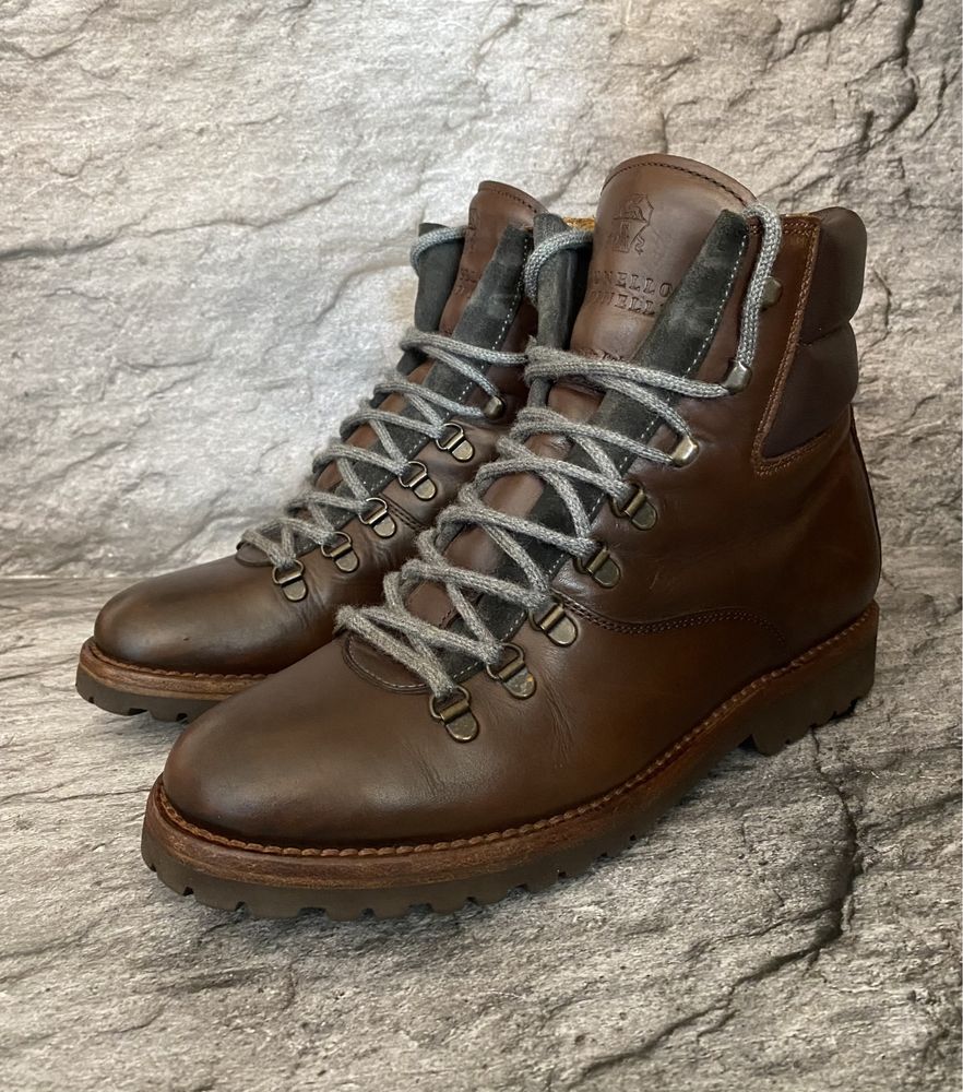 Ботинки кожаные Brunello CUCINELLI Размер 41 - 26,5 см