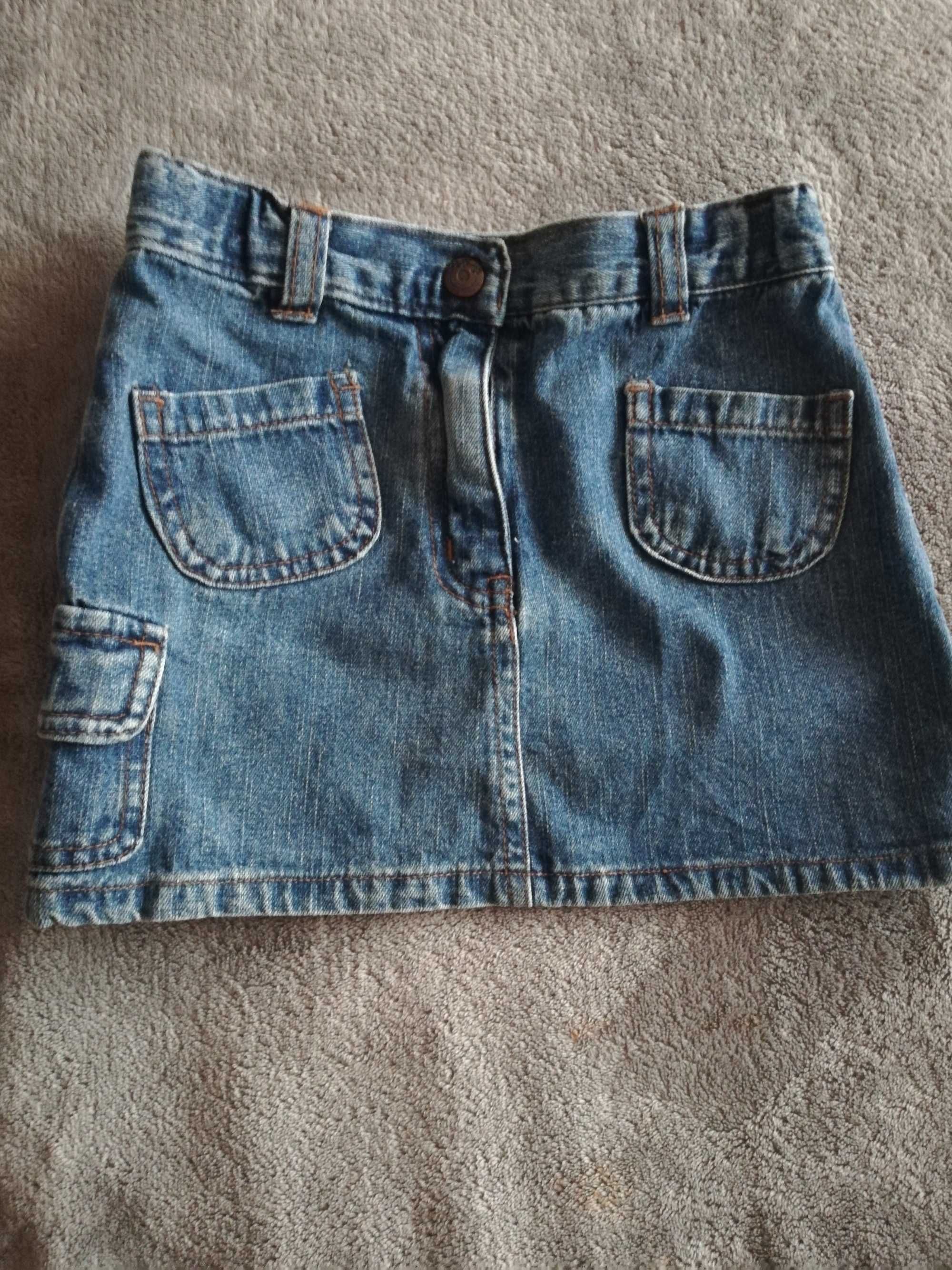 ***Spódniczka mini jeansowa 98/104**'