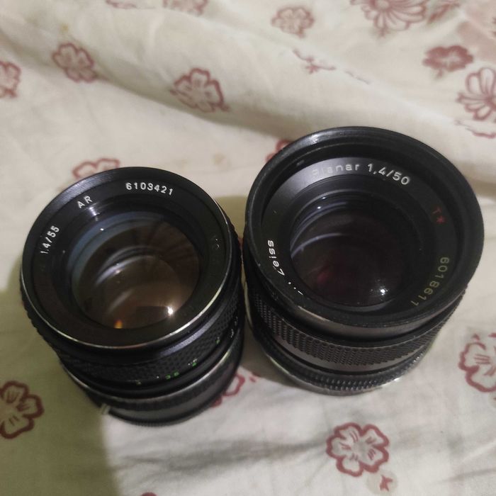 Carl zeiss contax 50mm 1.4 canon/ voigtlander 55mm 1.4 rollei