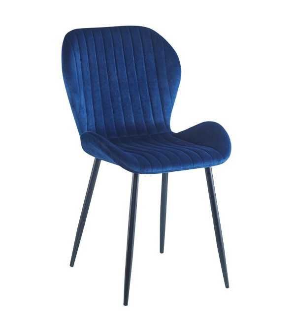 Krzesło K1-FX - welur + czarne nogi - 7 kolorów