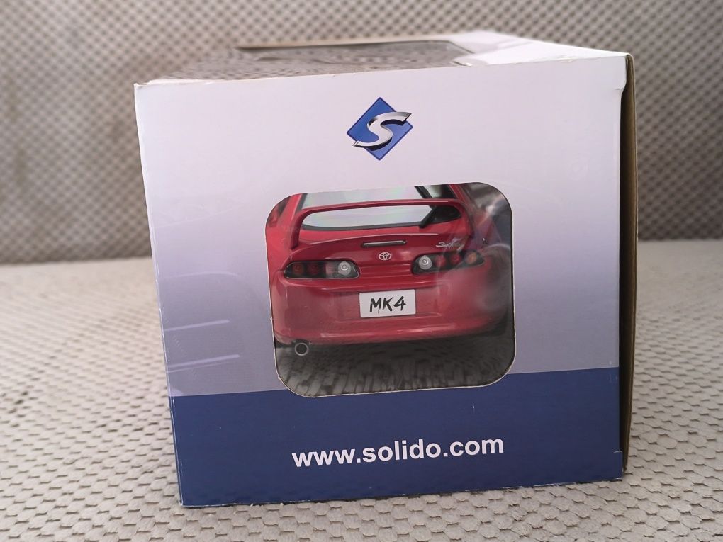 SOLIDO TOYOTA SUPRA Mk4 (A80) Coupe 1993 Renaissance Red 1:18