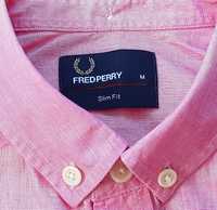 Fred Perry розовая тенниска рубашка slim fit Оригинал M