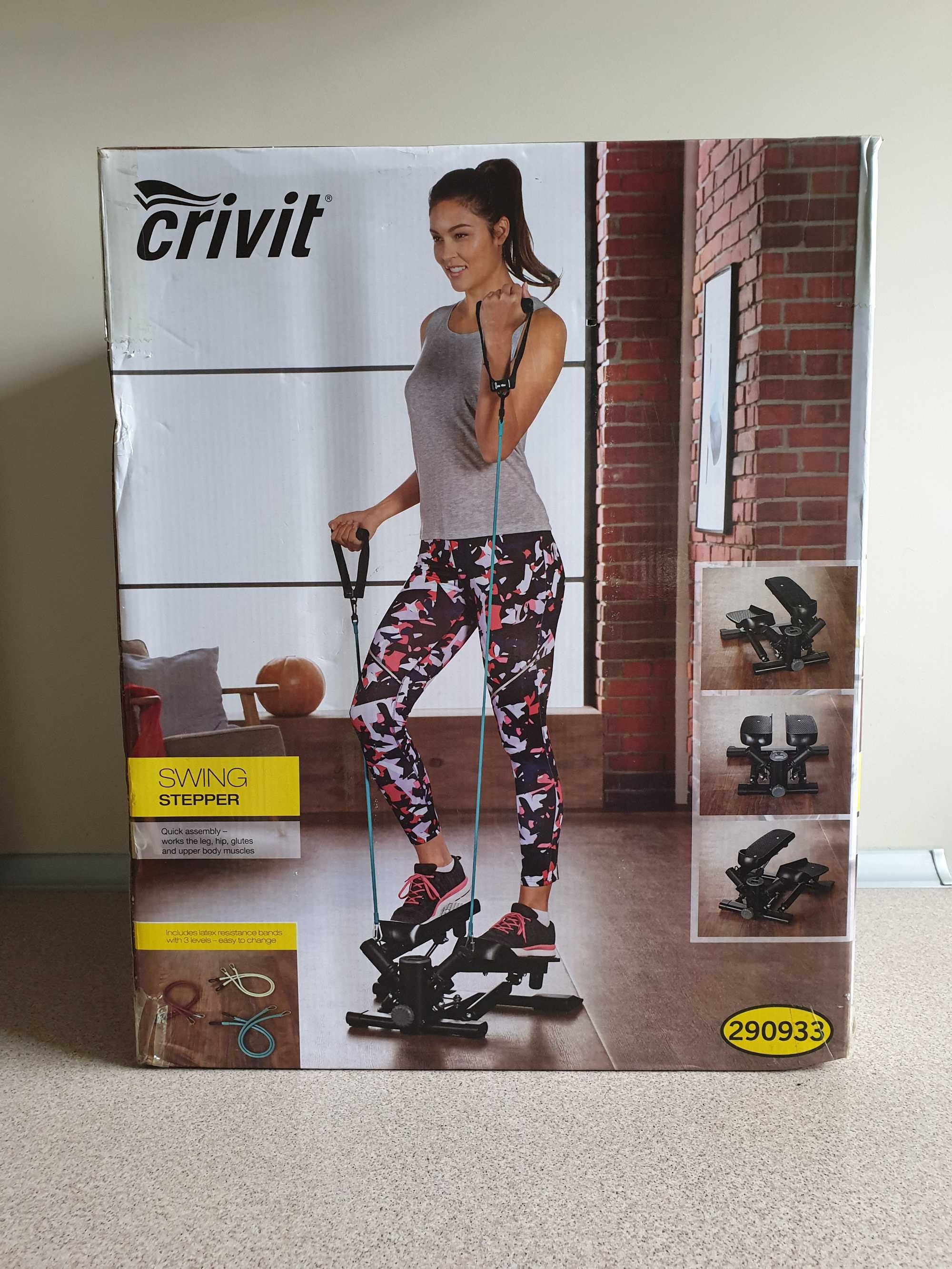 Crivit stepper swing skrętny do ćwiczeń + ekspandery