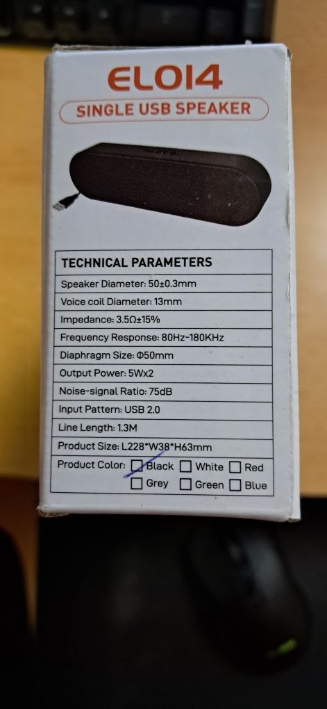 Głośnik USB, do PC laptopa