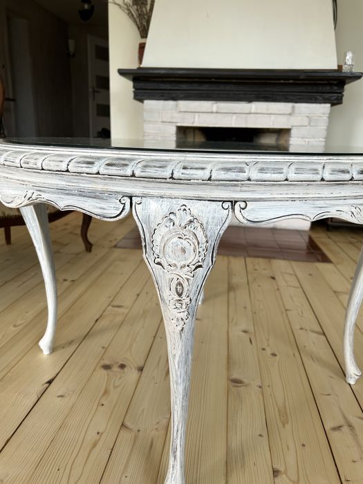 Stoilk kawowy ludwik plecionka