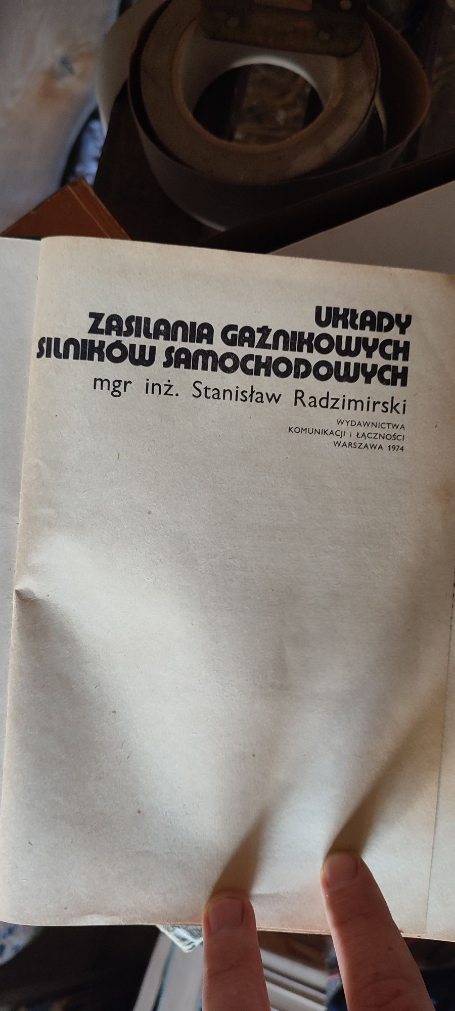 stanisław radzimirski układy zasilania gaznikowych silnikow samochodow