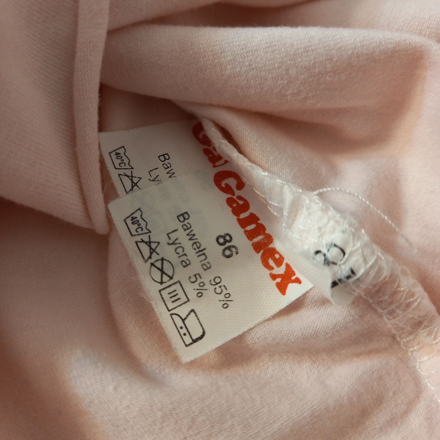 Komplet letni dziewczęcy, bluzeczka i legginsy, Gamex, r. 86