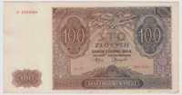 Banknot 100 złotych 1941 - D - st. +2/2