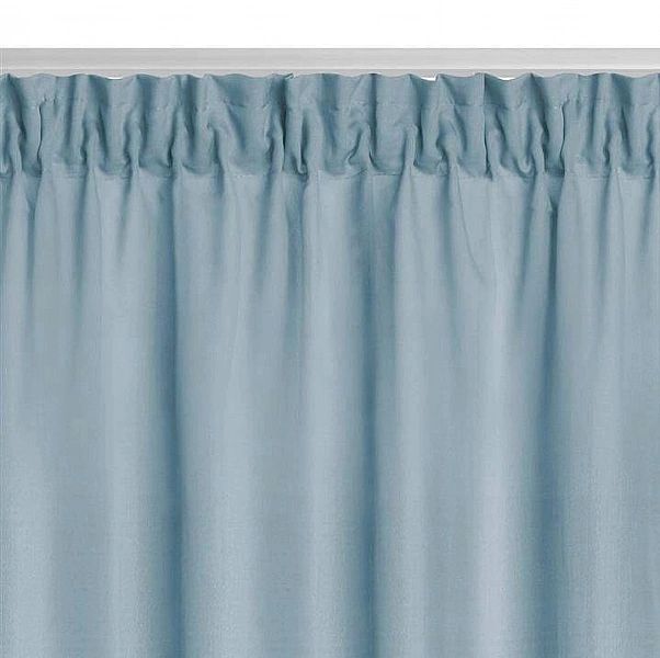 Zasłona 140x270 Dekoracyjna Okienna GOTOWA na taśmę Viva Błękitny