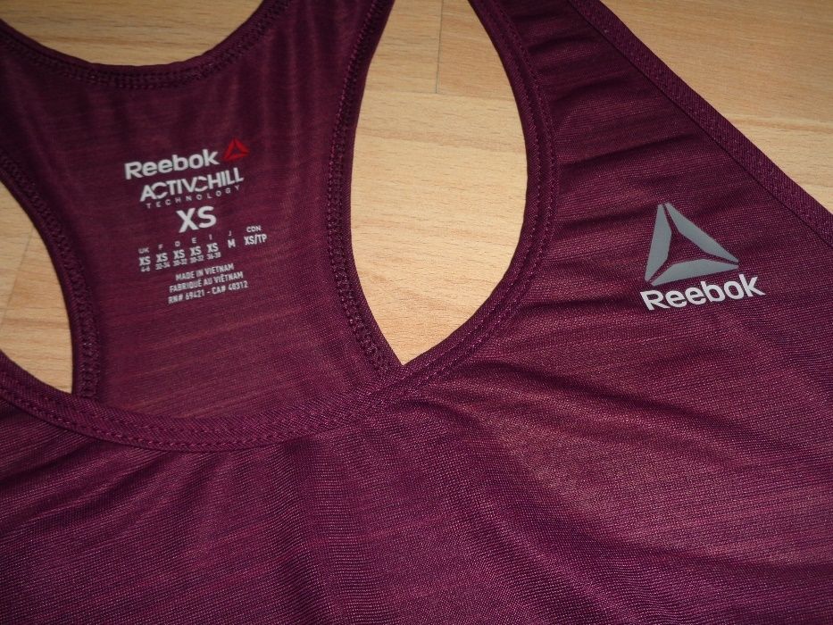 REEBOK activchill technology sportowa fioletowa koszulka top bokserka