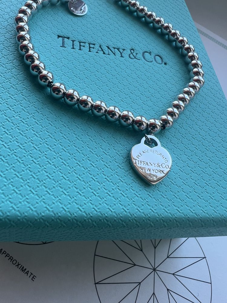 Браслет цепочка в стилі Тіффані Tiffany з сердечком