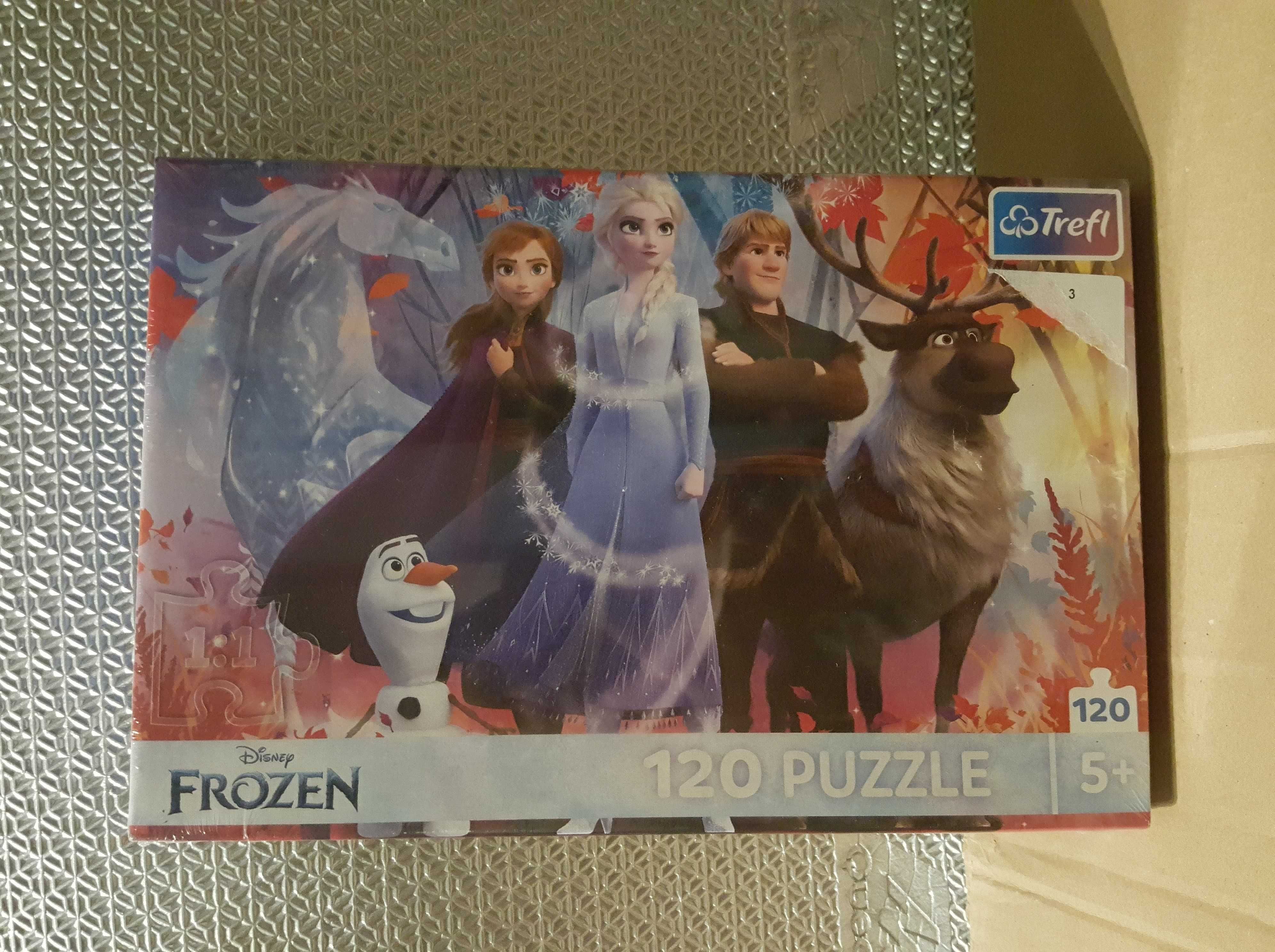 Frozen, puzzle, Disney, Kraina Lodu W Poszukiwaniu przygód, 120 el.