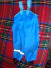 spodnie nieprzemakalne niebieskie H$M na 6 do 12 miesięcy  rozmiar  80