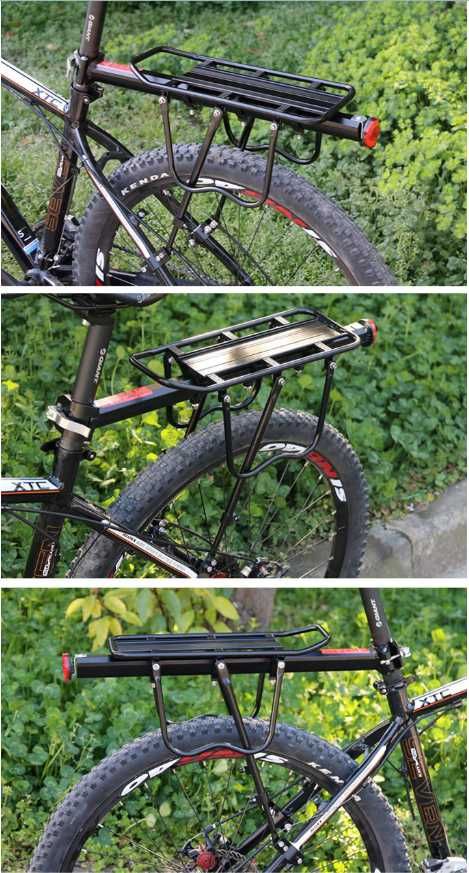 Zestaw: bagażnik rowerowy + torba i sakwy – aluminiowy