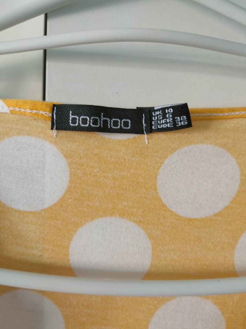 Nowa bez metki sukienka na wiosnę lato w grochy boohoo 38