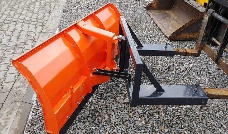 NOWOŚĆ pług do wózka widłowego do śniegu solidne mocowanie