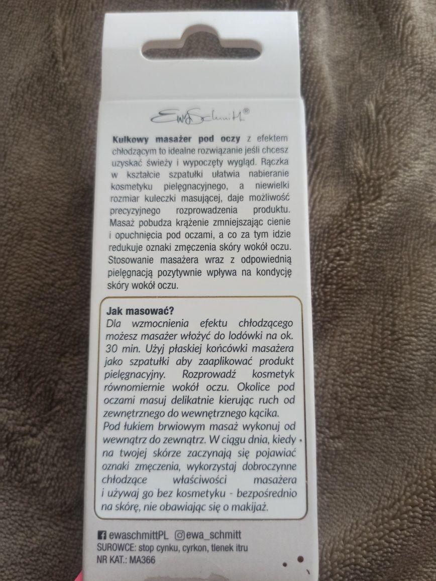 Ewa Schmidt Szczoteczka do twarzy z masażerem + masażer pod oczy