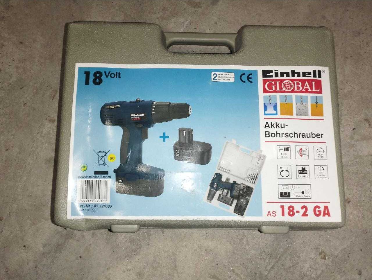 Эксклюзив! Новый Шуруповерт Einhell 18-2 GA