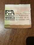 Bilhete Formula 1 1991