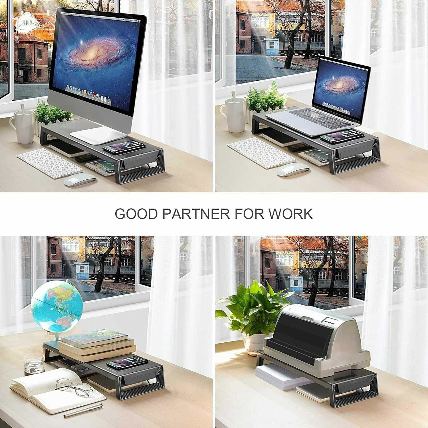 VAYDEER Metalowa podstawa do monitora, do 32''