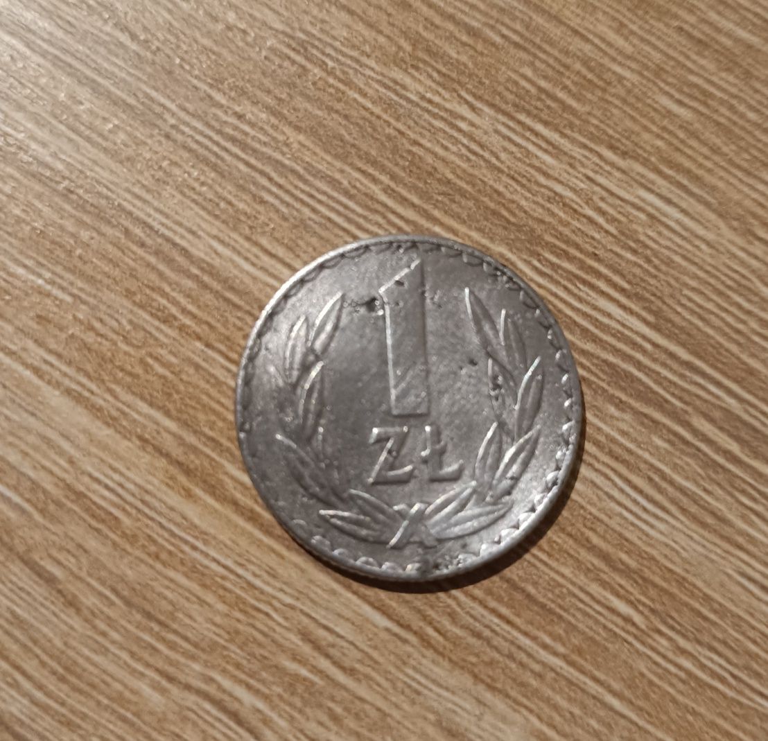 1 złoty 1975 rok bez znaku mennicy