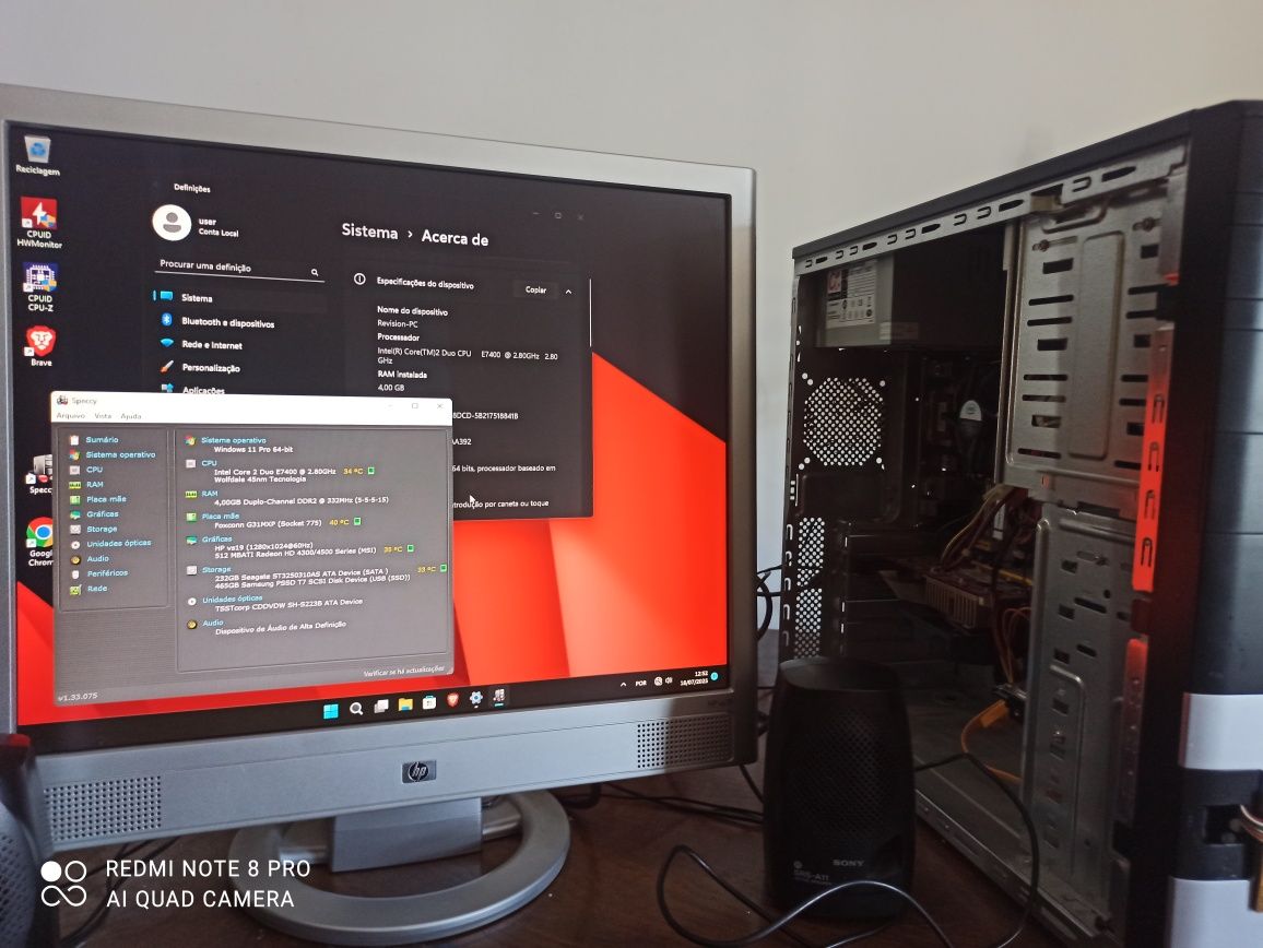 Torre PC com Windows 11