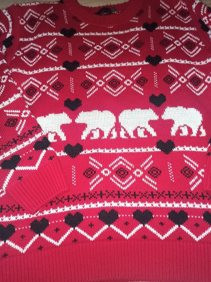 Sweter świąteczny uni r M/L