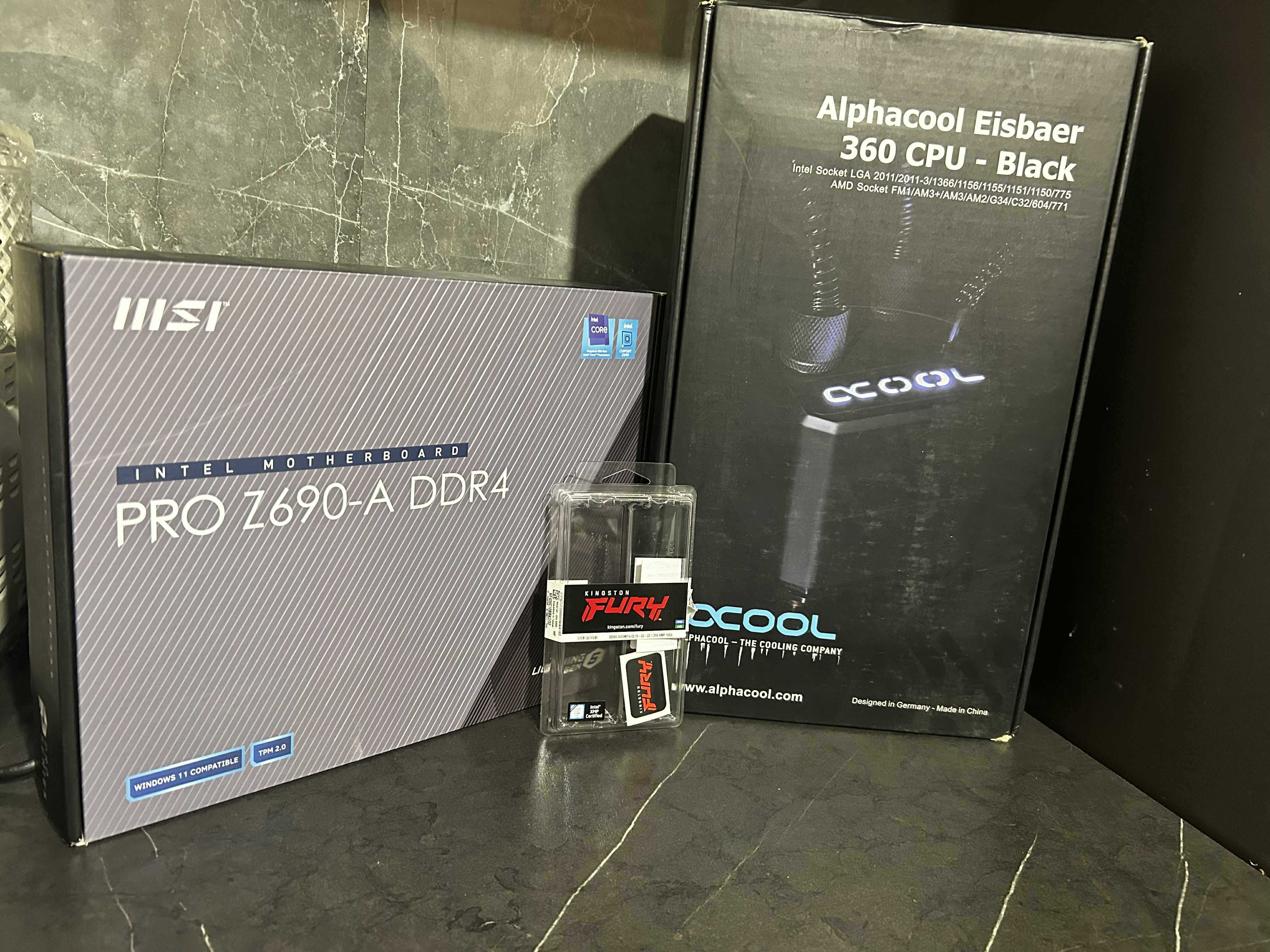 I9 12900K MSI PRO Z690-A DDR4 3600Mhz CHŁODZENIE AIO 360