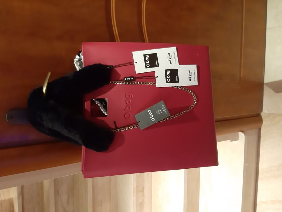 Obag o bag same rączki kolor granat  metki nowe łańcuszek oryginał fut