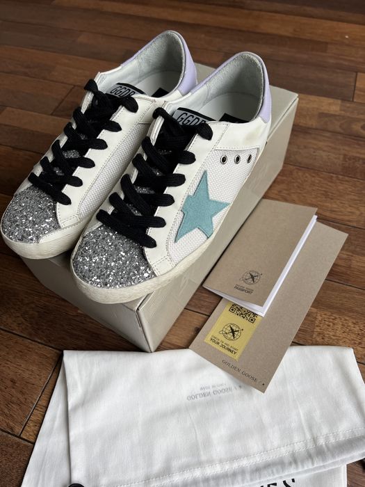 Golden goose 38 nowe w pudełku brokat