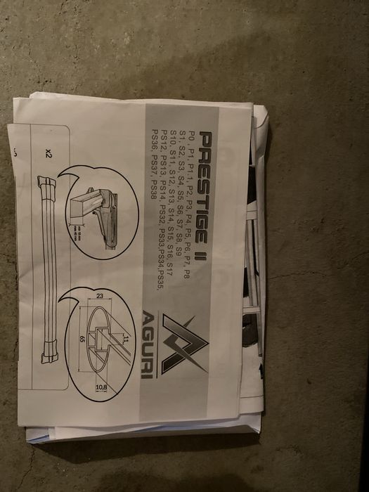 Bagażnik dachowy na relingi wraz z uchwytem na snowboard i narty