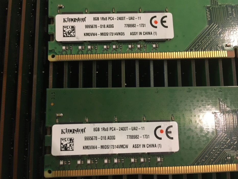DDR4 8GB 2133 / 2400 / 2666 / 3200  mhZ DIMM Intel/AMD