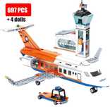 Конструктор City 3 в 1 большой самолёт 697шт блоков Совместим с LEGO