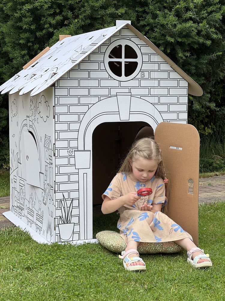 Будиночок розмальовка хатинка дитячий творчість домик