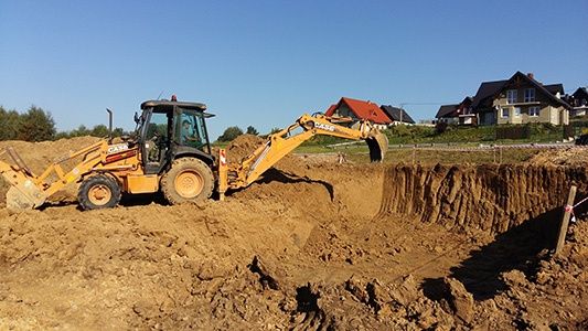 Koparki-uslugi. Odwodnienia. Oczyszczalnie