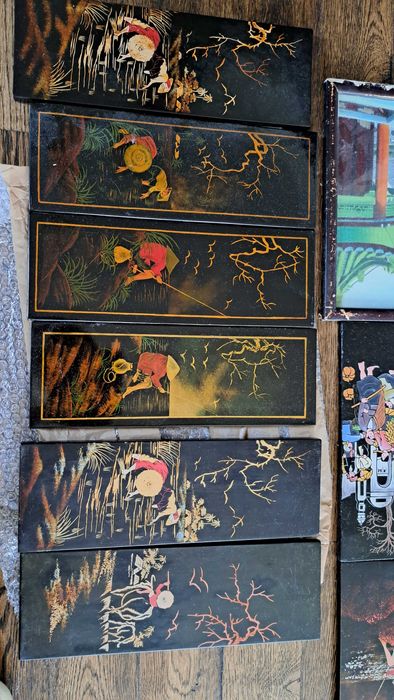 obrazki chińskie z laki drzewo egzotyczne