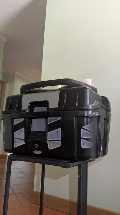 Topcase KAPPA para mota com backrest e porta bagagens