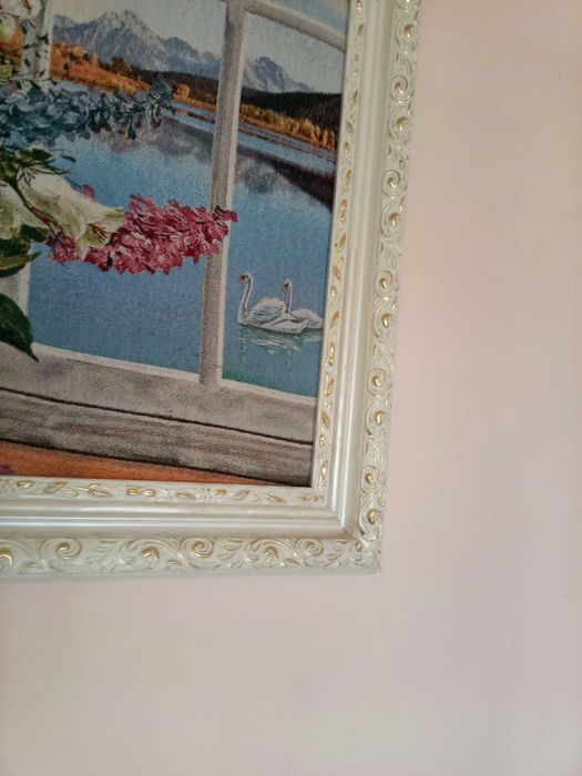 Большая картина гобелен в итальянском стиле