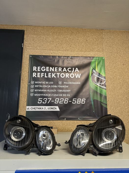 Mercedes W211 E klasa lampy przód bi led bi xenon h7 lewa prawa