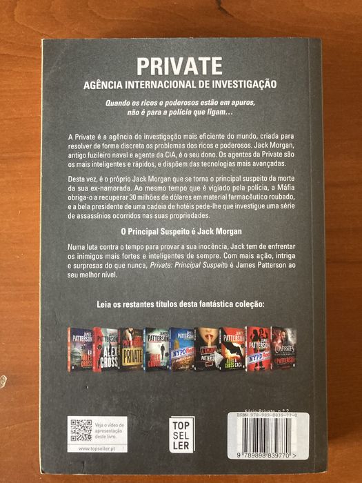Livro “Principal suspeito”