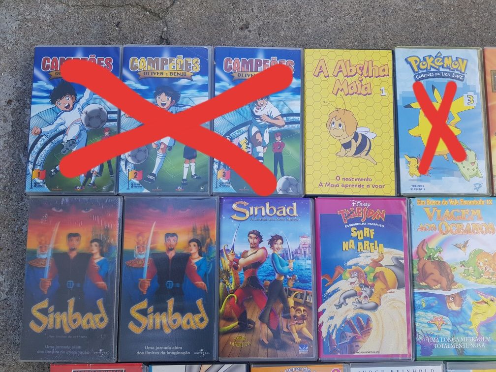Cassetes vhs bom estado