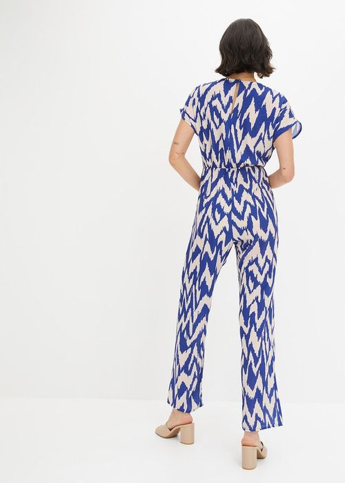 B.P.C kombinezon letni z nadrukiem beżowo-niebieski ^44