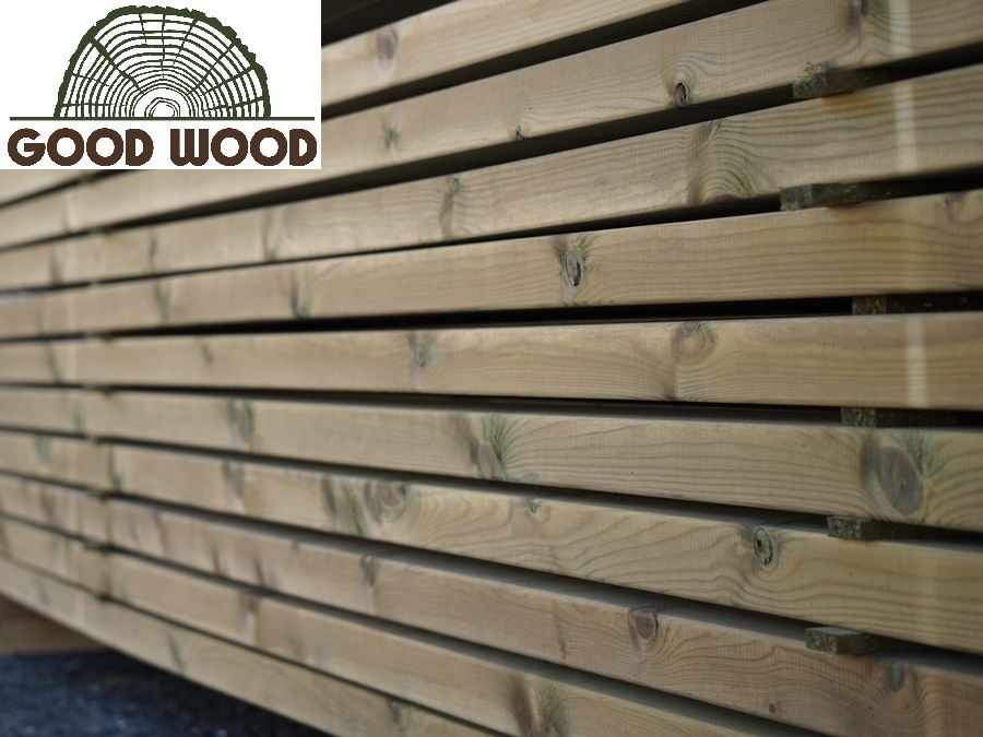 Drewno C24 45x195 IMPREGNOWANE CIŚNIENIOWO, kantówki, legary SZWEDZKIE