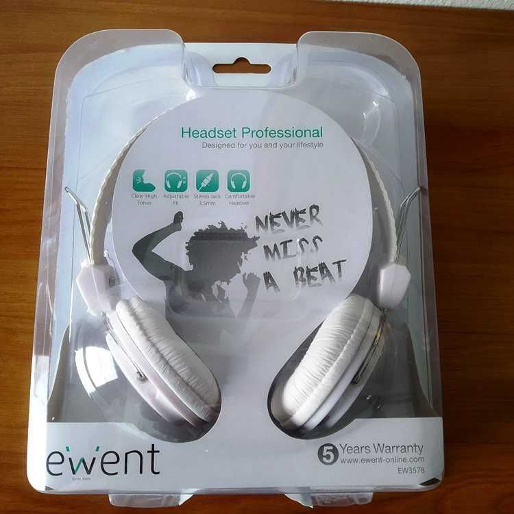 Auscultadores Fones Ewent EW3578 headphone com fio